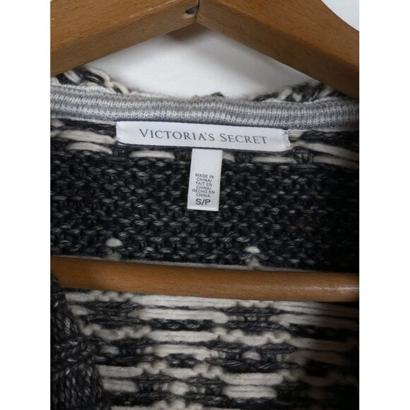 Y2K Victoria's Secret Sweater Small Fair Isle Nordic Chunky Wool Fisherman Boho - Picture 4 of 11